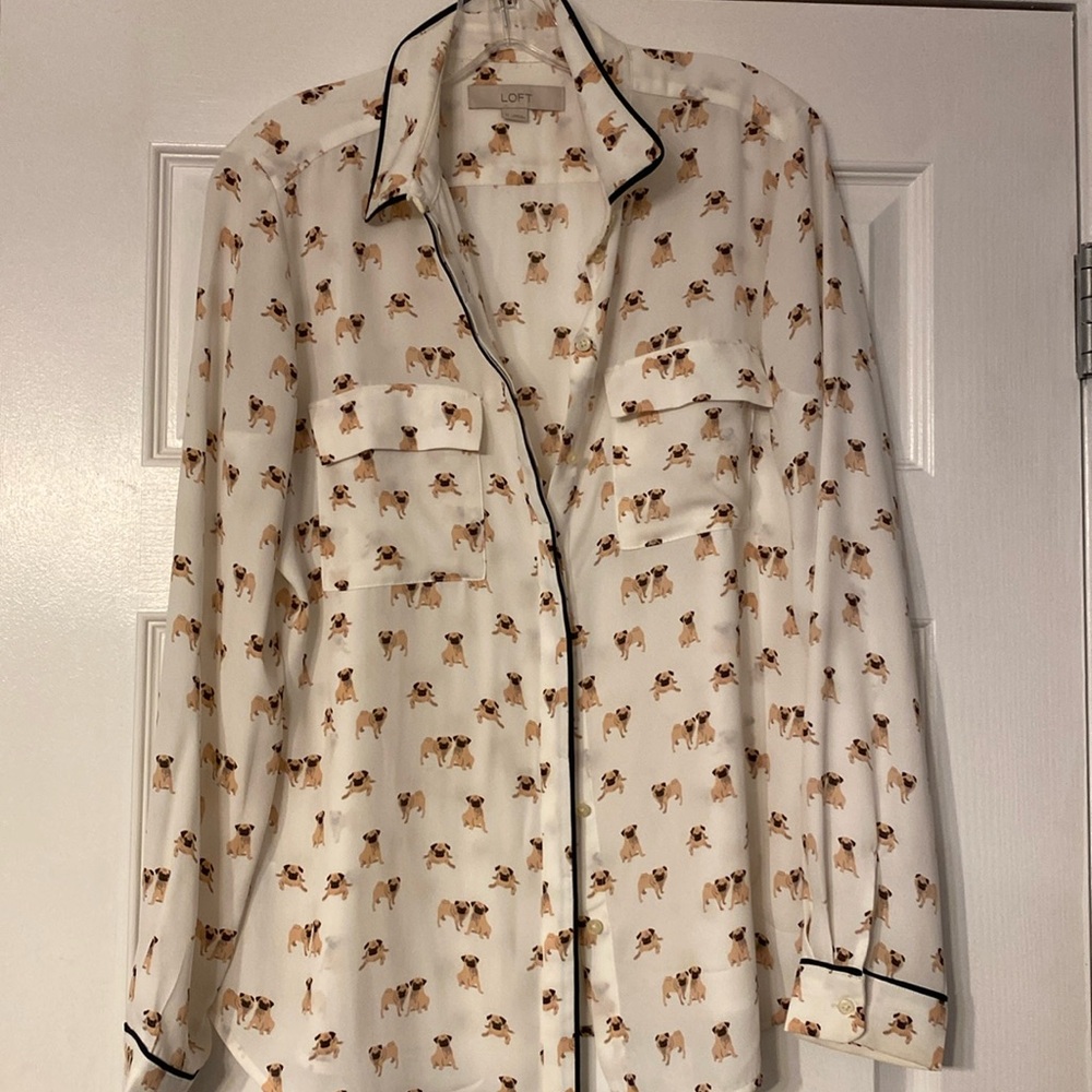 LOFT Pug Blouse